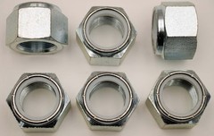 (6) NE Nyloc 1-1/2″-12 Fine Thread Hex Locking Nuts 1-1/2-12 Zinc Plated Nylock