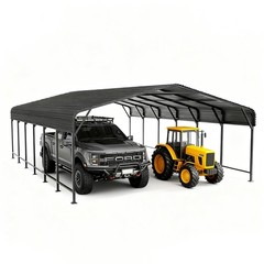 PABIMIA 20×30 FT Heavy-Duty Metal Carport, Outdoor Galvanized Steel Shelter