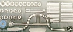 Power Procraft 34 Piece 1/2″ Drive Combination Socket Tool Set SS34B SEALED