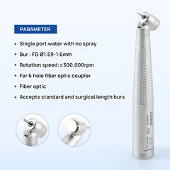 COXO Dental Surgical Handpiece 45° Angle Fit KaVo Fiber Optic 6 Hole Coupler