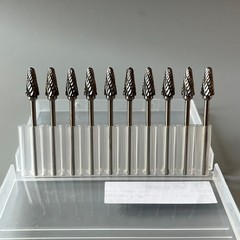10X Dental Lab Polishing Bur Drills Tungsten Steel Carbide Cutter Burs 2.35MM L6