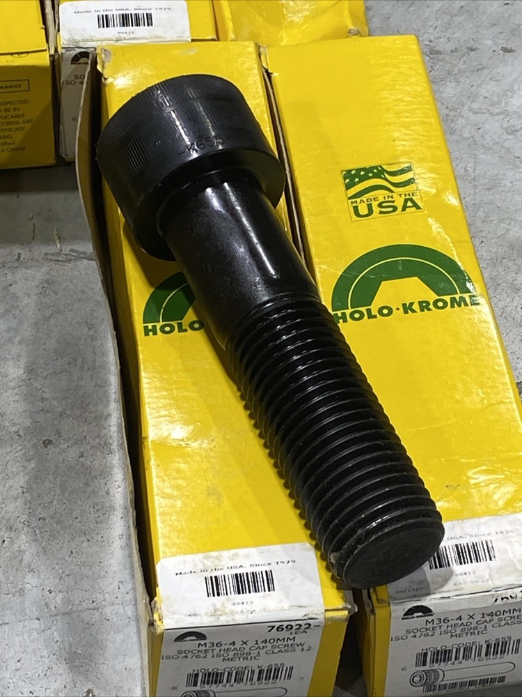 Holo-Krome M36-4 x 140mm Metric Socket Head Cap Screw Bolt Class12 New LOT OF 8