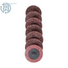 50Pcs 2Inch Medium Surface Conditioning Discs Roll Lock Grinder Sanding Pads