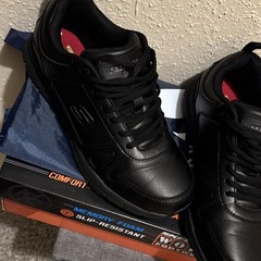 Skechers Slip-Resistant Memory Foam Work Shoes ASTM F2892-24 Men’s Size 8.5