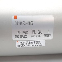 SMC CG1BN63-100Z Pneumatic Cylinder, ø63mm Bore, 100mm Stroke, 1/4in Rc