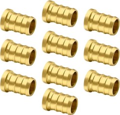 10pcs 1/2″ PEX Barb Plug End Cap, Brass 1/2″-10 Pack, Color