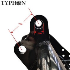 TYPHON 600mm Tilting Bucket 23in Hydraulic Buckets Attachment For Mini Excavator