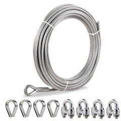 3/8″ Stainless Steel Aircraft Cable Wire Rope Type 7×19 Type 304 (100 Feet)