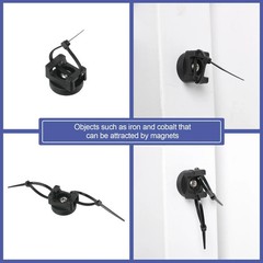 60 Pieces Magnetic Zip Tie Mount Multipurpose Cable Holder Magnets Bases
