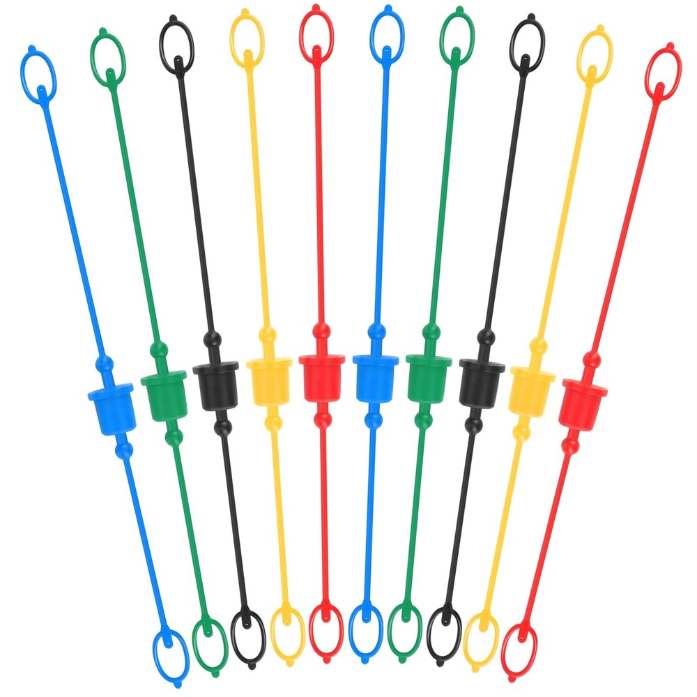 Tondiamo 10sets Hydraulic Dust Caps & 1/2 inch, Red,Blue,Black,Yellow,Green