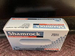 Shamrock Blue Nitrile Industrial Powder-Free Gloves – SMALL (100 Gloves/Box)