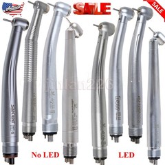 Dental Fiber Optic /E-generator LED /High Speed No-LED Handpiece 2/4/6Hole Quick
