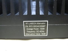 RF-LAMBDA dc-4GHz 30dB 100W Coaxial Attenuator (RFS100G4A30NMF)