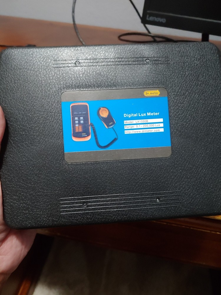Dr.Meter LX1330B Digital Lux Light Meter 0.1 – 200,000 Range In Orange