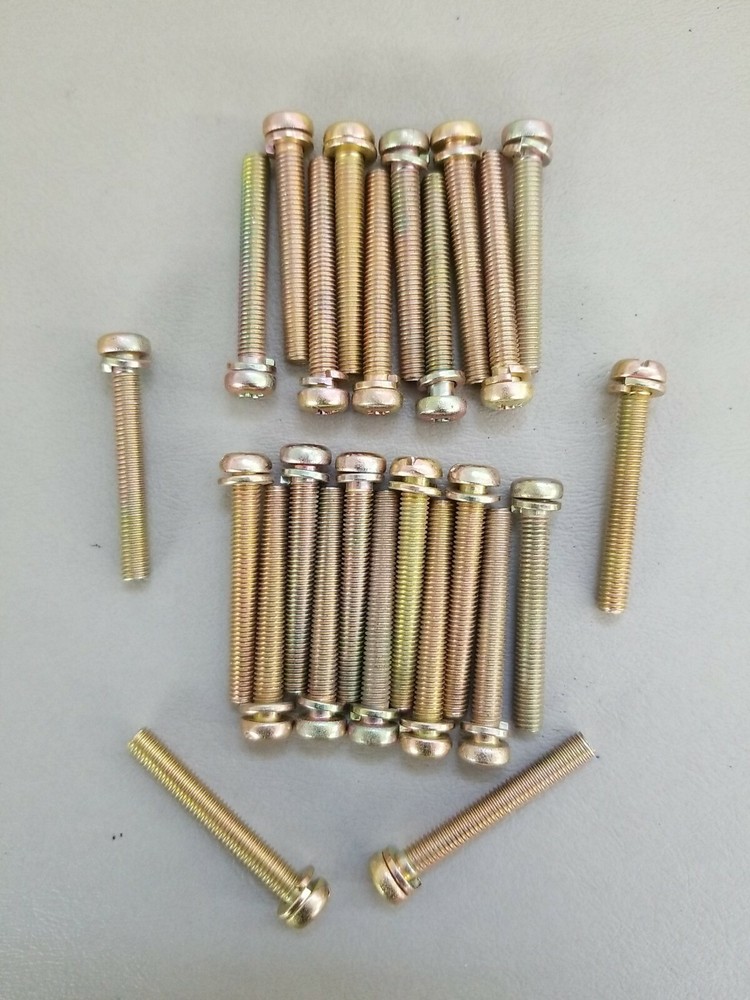 M5-0.80 x38mm Arctic Cat Phillips Button Sems Lock CL8.8 Yellow Zinc (50pcs)