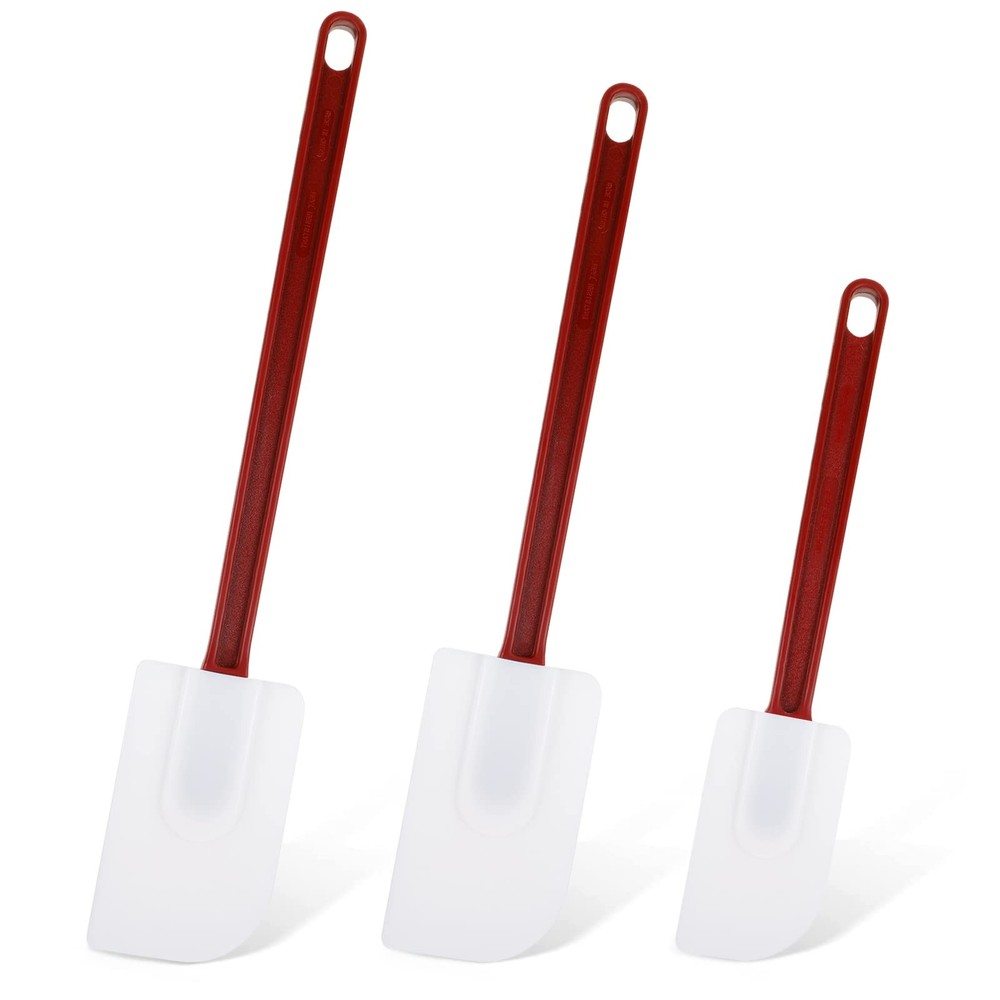Set of 3 Commercial Silicone Spatulas for Classic Style, as picture shown