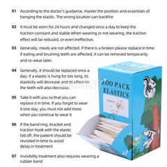 AZDENT Dental Orthodontic Elastics 5000pcs,Force 3.5 OZ,5/16″ Zoo Pack Bands