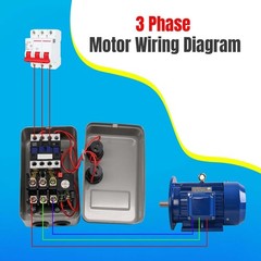 Magnetic Motor Starter – 220/240V 2.2KW 6.8-11AMP – 3 HP Single Phase Magneti…