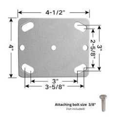 4 Heavy Duty Caster Set 4″ 5″ 6″ 8″ All Steel Wheels Rigid & Total Lock Brake