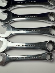 Craftsman 10 of 12 Piece SAE Stubby Combination Wrench Set 44110 – 44099 USA