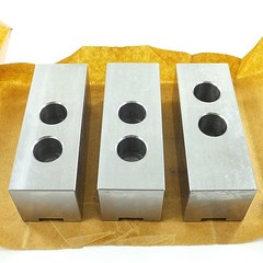 Kitagawa SB10A1 Power Chuck Flat Soft-Jaw for 10″ Chuck Set/3 Jaw Size 11x4x4 cm