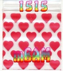100 PACK BLUE LUCKY 777s 1515 Apple Zip Baggies 1.5×1.5″ Mini POLYBAGS