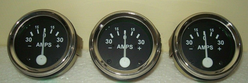 3 pcs Universal Ampere Gauge / Ammeter for Tractors, Trucks (30-0-30 Ammeter)