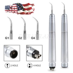 Kavo Style Dental Air Scaler Handpiece Sonic Scaler Cleaner 2/4Holes w/3pcs Tips