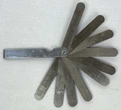 Vintage California Tool Co. FG-1 Feeler Gauge Tooling Gage 10 Blade