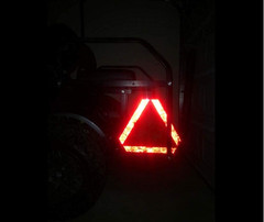 Slow Moving Vehicle Triangle Sign, Plastic Farm Triangle Safety Signs, SMV Sign,