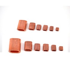 Wire Rope Ferrules Cable Crimps Sleeve Stainless Steel/Copper Crimp Clamp M1~M8
