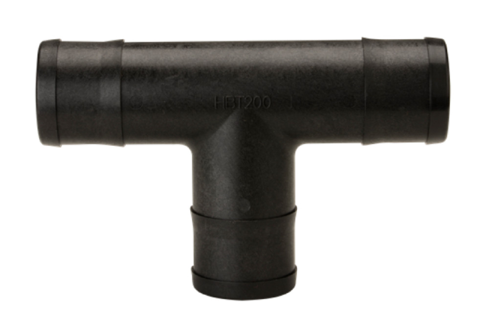 HBT200 Banjo 2″ Hose Barb Tee, Polypropylene, 2″ Hose Barb X 2″ Hose Barb