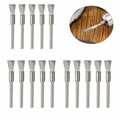 US 45X Wire Wheel Brushes Set Stainless Steel Die Drinder For Dremel Rotary Tool