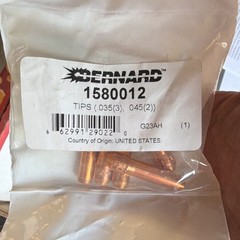 Bernard MIG Welding Gun BTB Assembly Fixed Neck Tube 0° Rotation MPN 1580012