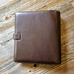 Filofax Metropol A5 Organizer Binder | Chocolate Brown Faux Leather