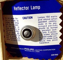 *PACK of 1-ONE* Incandescent Flood Lamps 150 R40/FL 130V PHILIPS MADE IN USA NOS