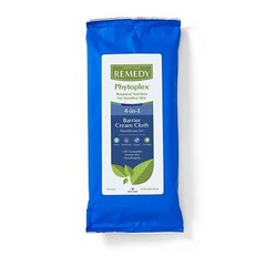 *32-Packs* Medline Remedy Phytoplex 4-in-1 Barrier Cream Cloth Wipes MSC092508