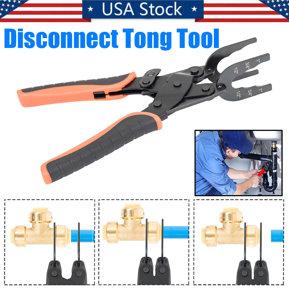 Disconnect Tong Tool Push-to-Connect for Brass-Push 1/2” 3/4” 1” Fittings US