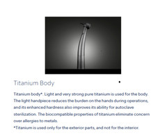 NSK Ti-Max X450 M4 Surgical 45° LED Speed Handpiece Dental Triple Water Jet 18W
