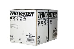 SAS 6604-20 (10-Box Case)Thickster Powder-Free Textured Safety Latex Gloves, XL