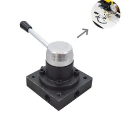 Hydraulic Three-position Four-way Reversing Valve 3/8″ NPT Manual Valve 70Mpa