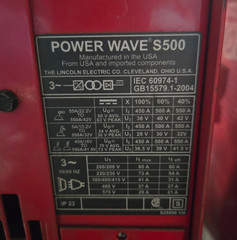 LINCOLN POWER WAVE S500 (K2904-1)