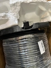 RG6 Quad Shield Coax Cable, Single Solid Copper, Black 1000FT EnviroReel Cable