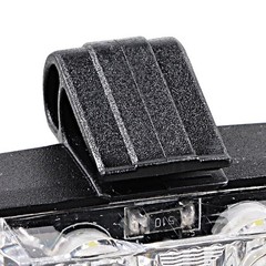 NAAMOTOMOX 2-LED Emergency Warning Grille Flash Strobe Lights Bar with Clips +