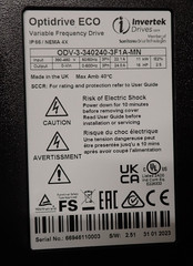 ODV-3-340240-3F1A-MN INVERTEK OPTIDRIVE ECO 15HP DRIVE NEW