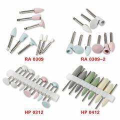 Dental Composite Polishing Kit RA/HP 2.35mm Low Speed Burs Drill Silicone Polish