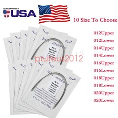 Dental Ortho Supper Elastic Niti Round Arch Wire 0.12/0.14/0.16/ 0.18/0.20