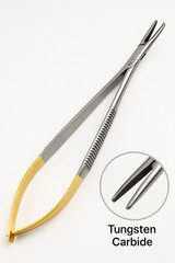 1 Premium T/C Castroviejo Needle Holder 7″ STRAIGHT Surgical DENTAL Instruments