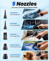 Compressed Air Duster, Cordless Duster with 200000RPM Brushless Motor,…
