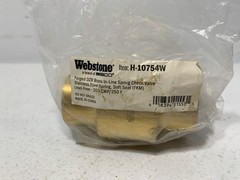 Webstone H-10754W Check Valve 1″ Brass 200PSI 250F